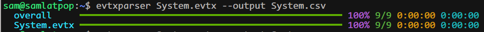 evtxparser example